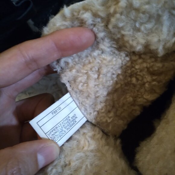 UGG Boots Black Leather Lined Lace Up - Picture 3 of 9